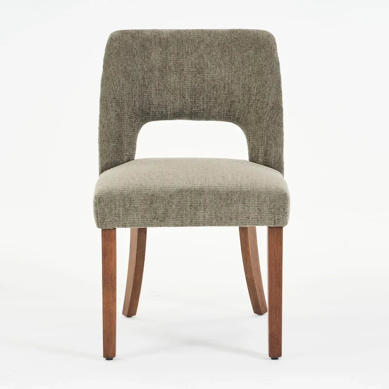 Lot de 4 chaises de salle à manger tapissées de tissu