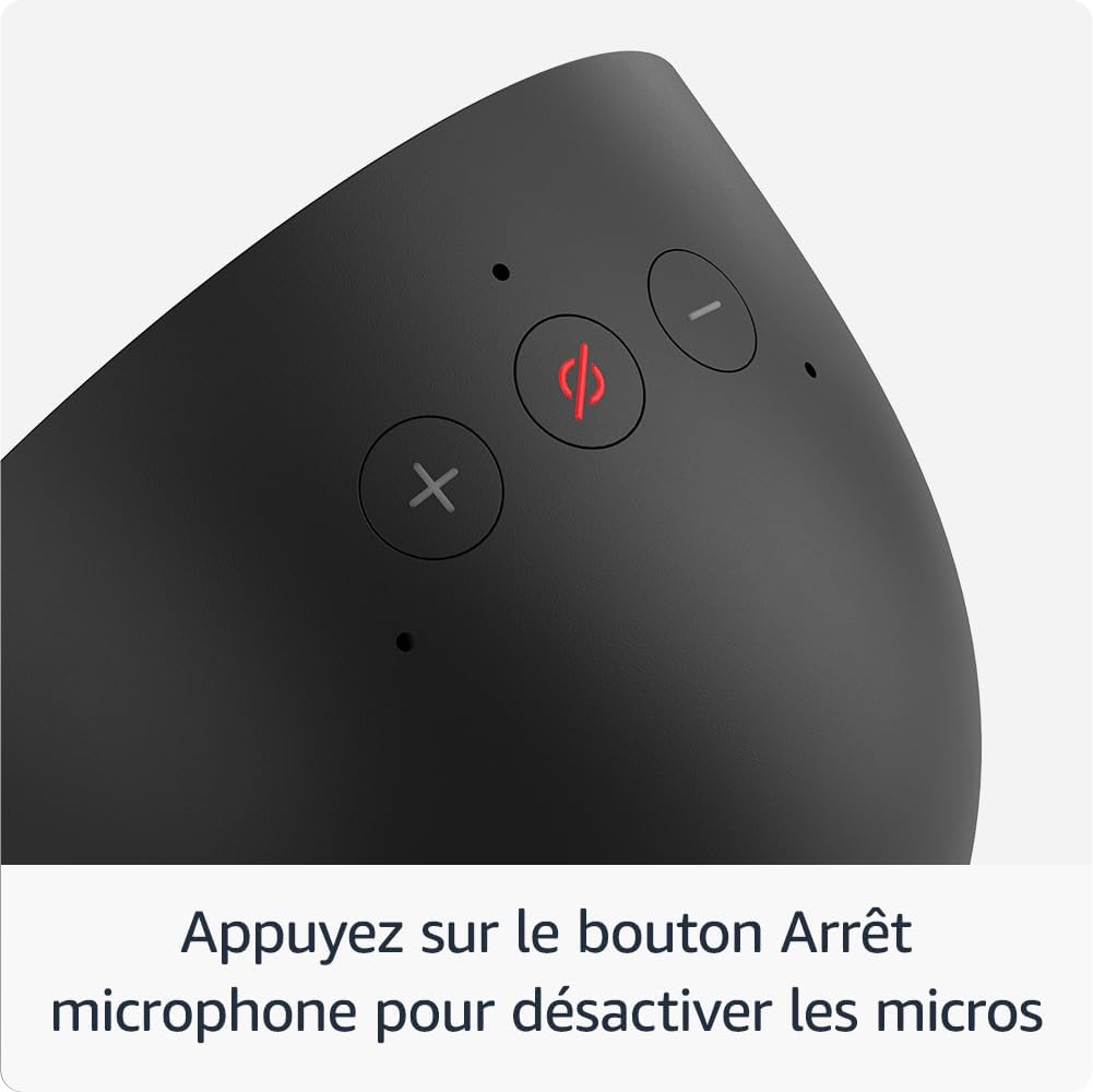 Amazon Echo Spot (Nouvelle génération) | Réveil connecté avec un son de qualité et Alexa | Blanc