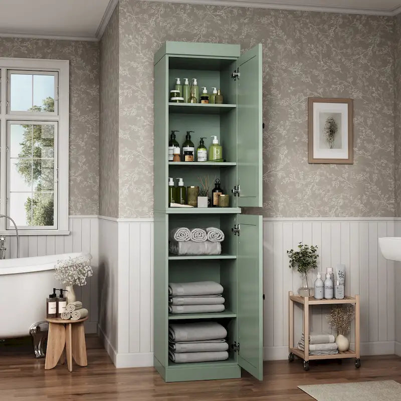 Meuble sous-vasque 100 % bois massif 42 cm avec portes en option par Palace Imports