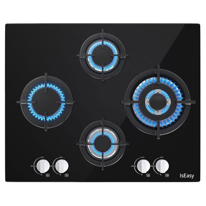 Plaque gaz ISEASY 3 feux encastrable 60x52 cm