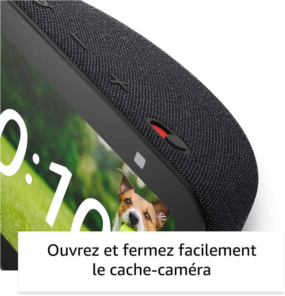 Echo Show 5 (Nouvelle génération) | Écran tactile connecté compact avec Alexa pour le contrôle de votre maison connectée et bien plus | Anthracite