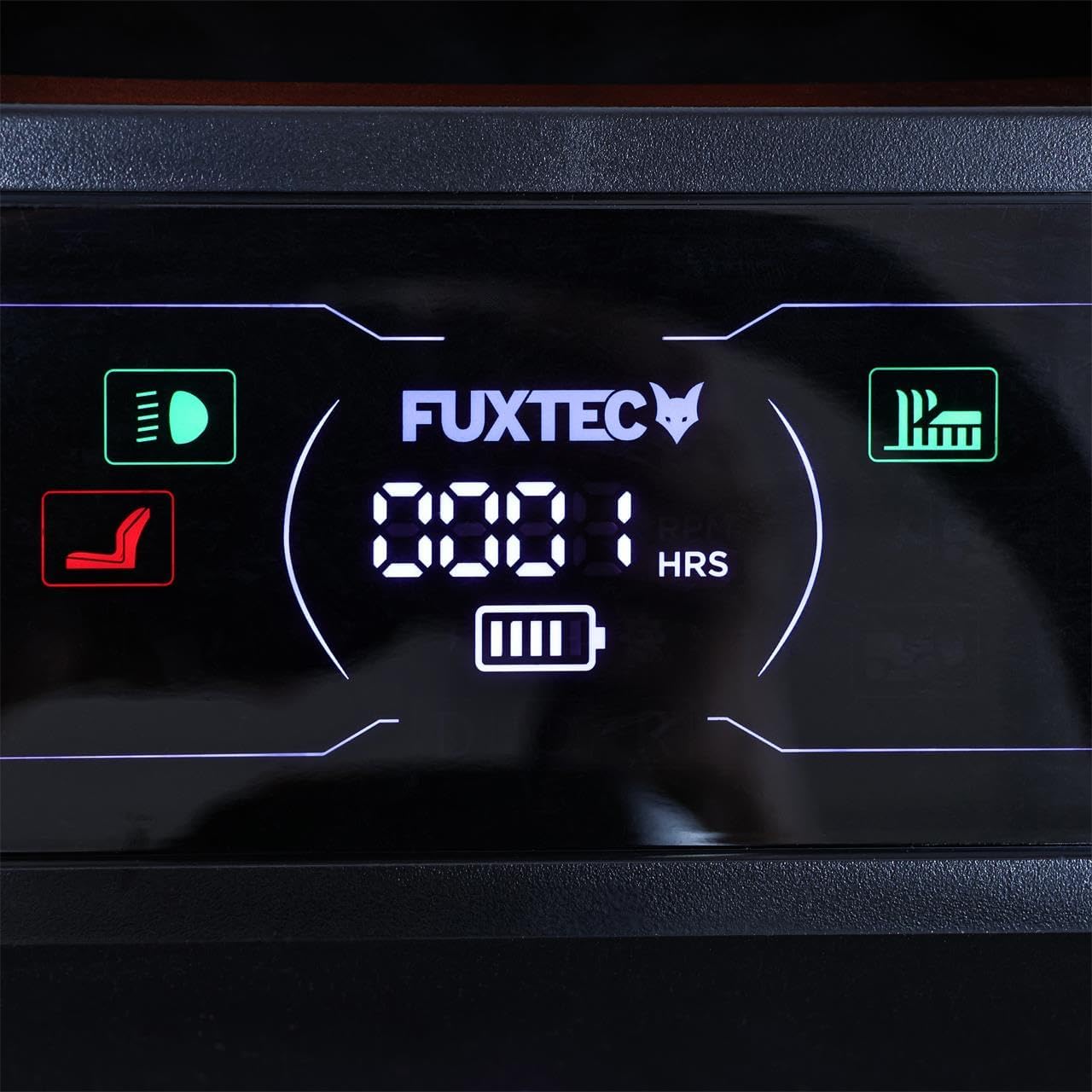 FUXTEC FX-RMT92A – Tondeuse autoportée hydrostatique – Tracteur de pelouse Essence 9,2 KW – Largeur de Coupe 92,5 cm – Bac 280 L – 6 hauteurs de Tonte – LED Automatique – Fonction Mulching intégrée