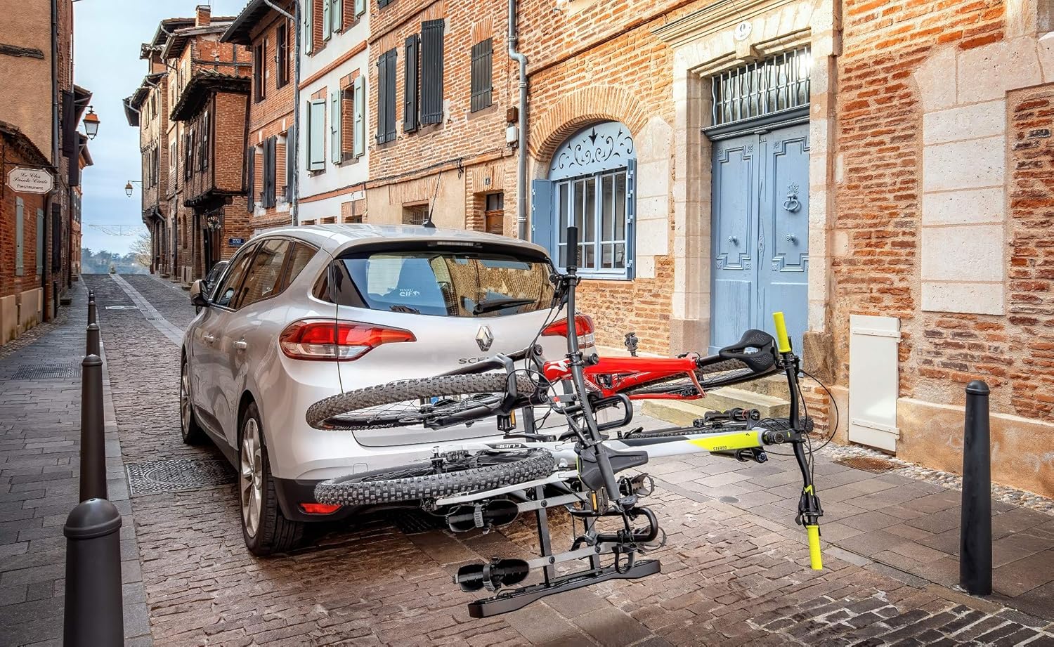 BUZZRACER 4 porte-vélos attelage plateforme, stable et facile à installer