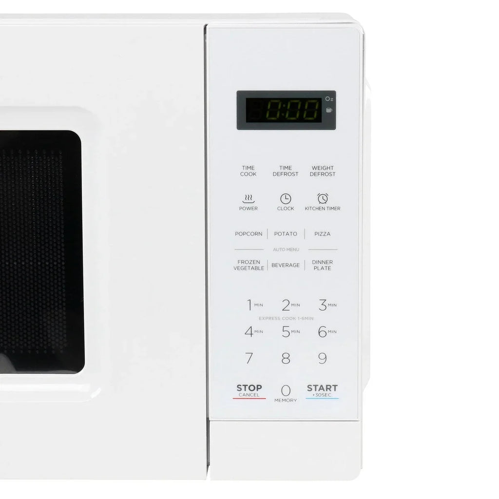 Four à micro-ondes numérique à LED de 0,7 pi³ et 700 W, blanc, avec sécurité enfant