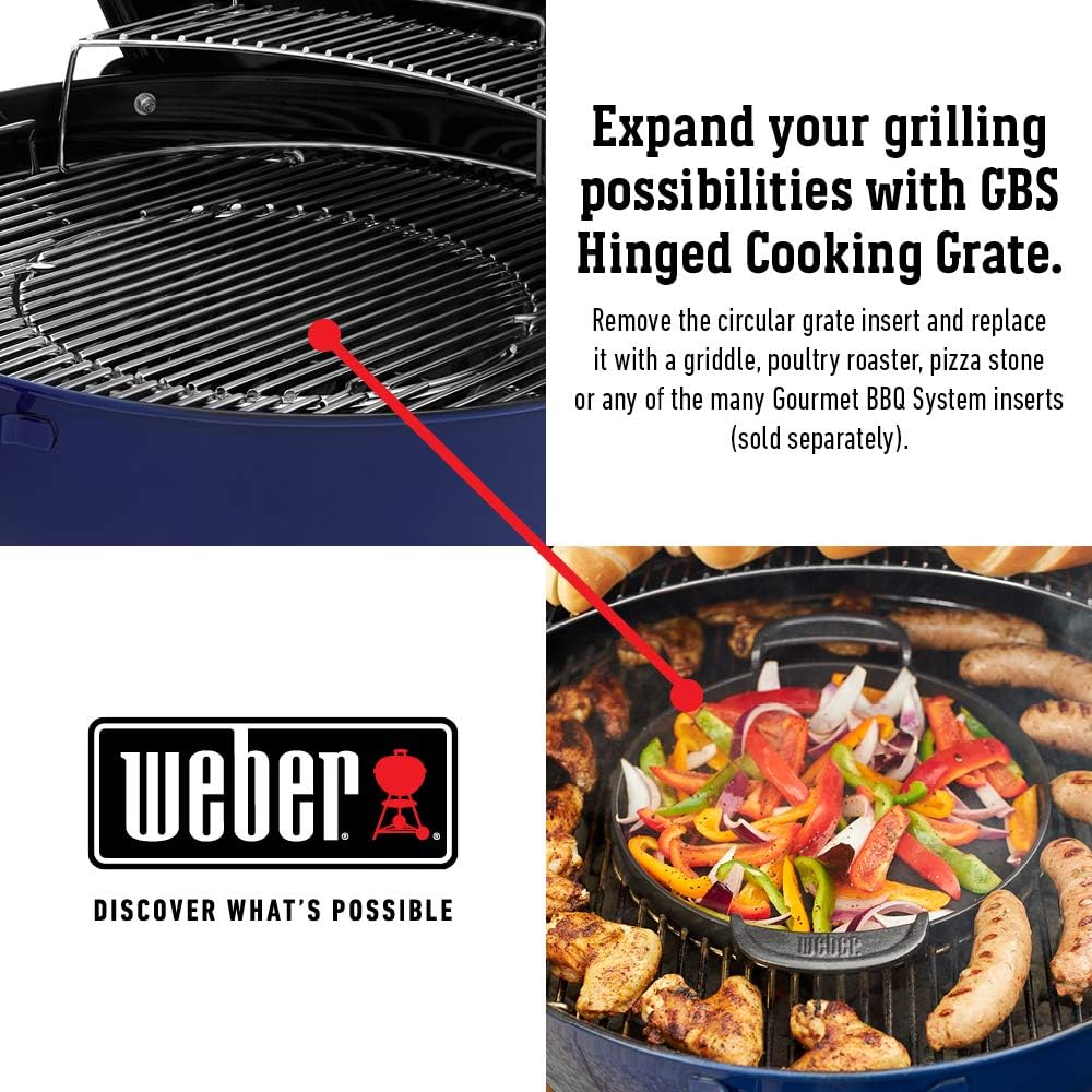 Weber Master-Touch 14516001 Barbecue au charbon de bois, bleu océan profond