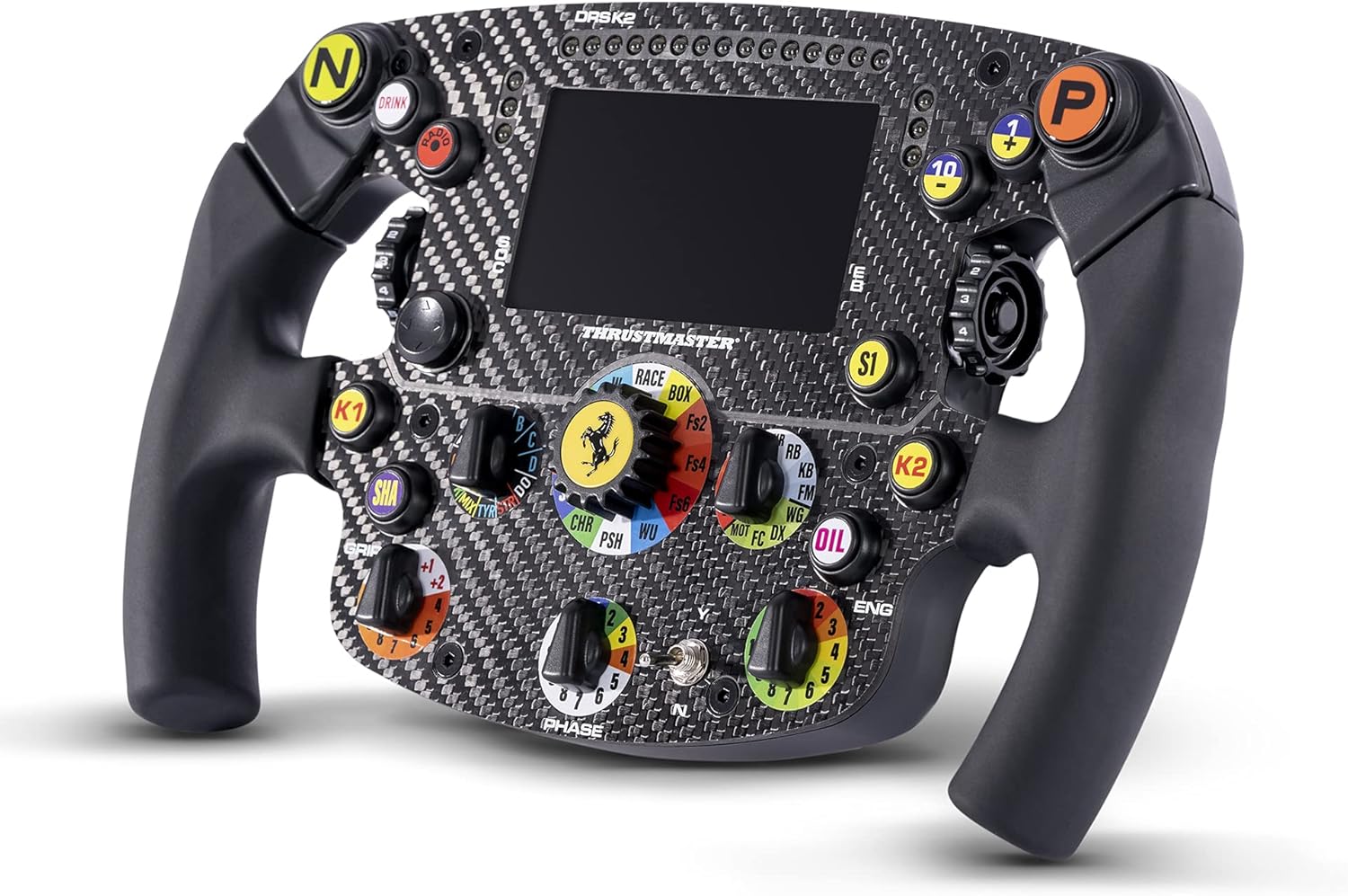 Thrustmaster Formula Wheel Add-On Ferrari SF1000 Edition - Volant de course hautes performances avec écran LED pour PC, PS4, PS5, PS5 Pro, Xbox One et Xbox Series X|S