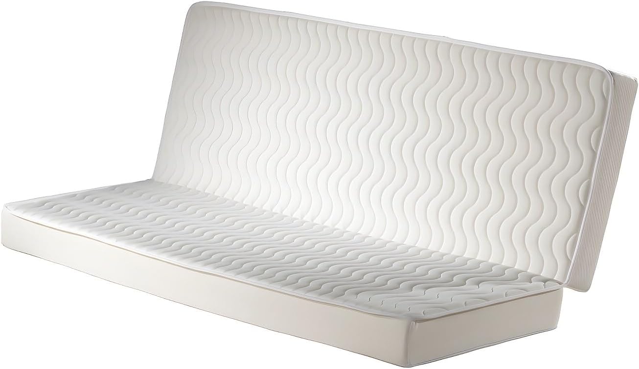 Vente-unique - Matelas clic-clac 130×190 cm ROOMIE de YSMÉE – Grand Confort épaisseur 16 cm, Mousse Haute qualité pour Soutien équilibré, idéal canapé-lit et Couchage Quotidien, Fabrication Robuste