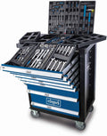 Scheppach Servante d'atelier Toute équipée TW1100-70 Outils - 4 roulettes - verrouillable et Mobile - 7 tiroirs