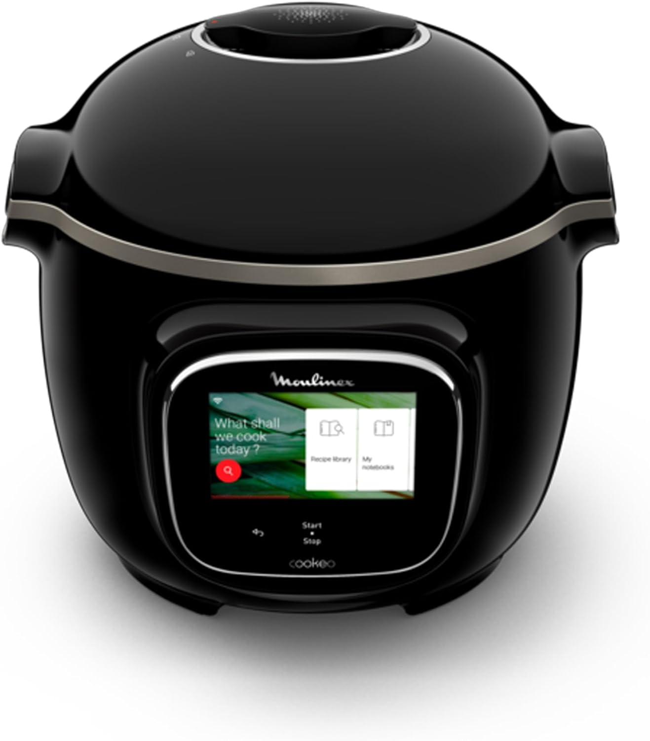 Cookeo Touch Wifi Multicuiseur intelligent, Cuve 6 L, Haute pression, Guide pas à pas, 250 recettes intégrées, Application CE902800, Noir