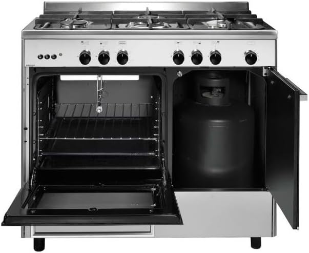 Piano De Cuisson Gaz 66l 5 Feux Inox/noir - GA960PCGIX