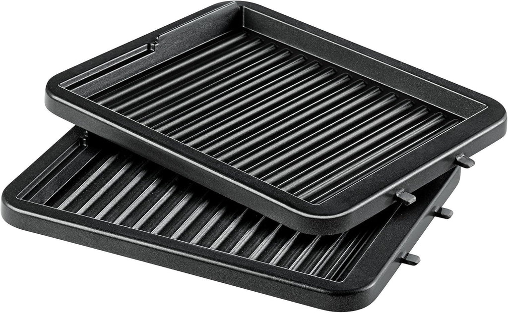 Tefal gaufrier 4-en-1 noir/inox gaufré