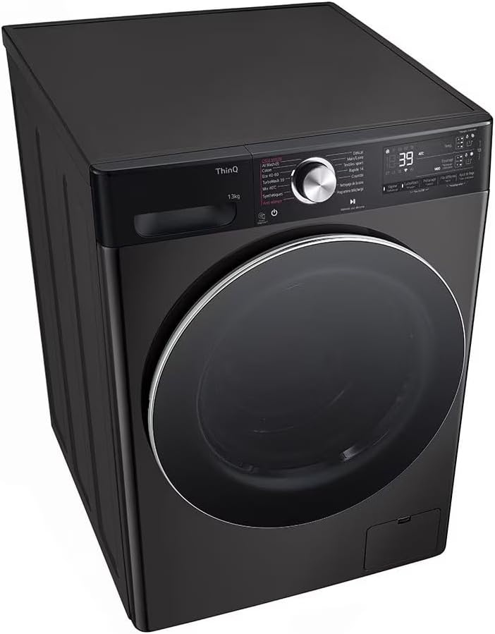 LAVE-LINGE LG F34R92BSTA ouverture hublot 13 kg 1400 trs/min profondeur 61.50 cm