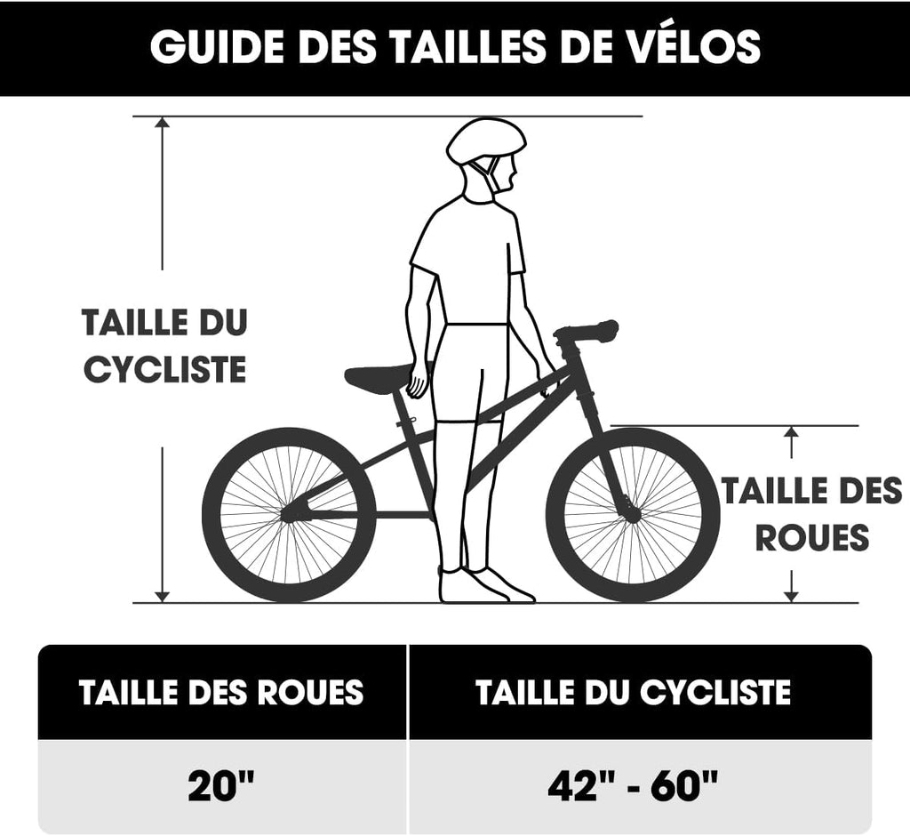 HILAND Climber Vélo VTT Enfant 20 Pouces, pour Garçon et Fille de 6 à 9 Ans, Freins V-Brake, Vélo Enfant