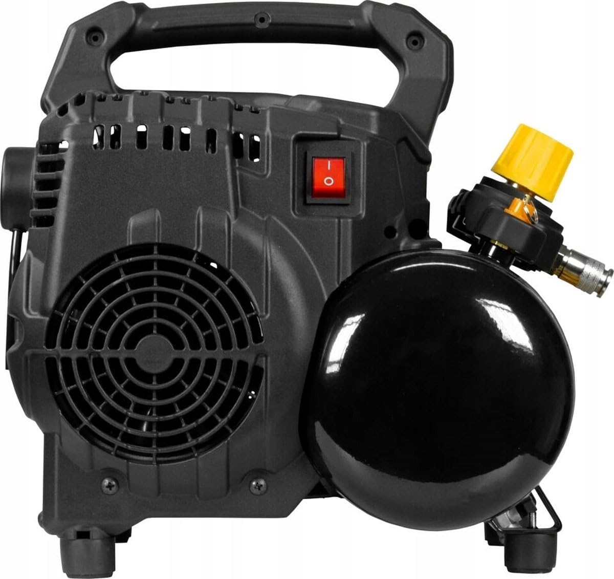 Stanley Compresseur FATMAX DST 101/8/6 FMXCM00 - Compresseur d'air portable et pour voiture 8 bars - 6 L - 105 l/min - Sans huile - Silencieux - IP43-1450 tr/min - Noir/Jaune