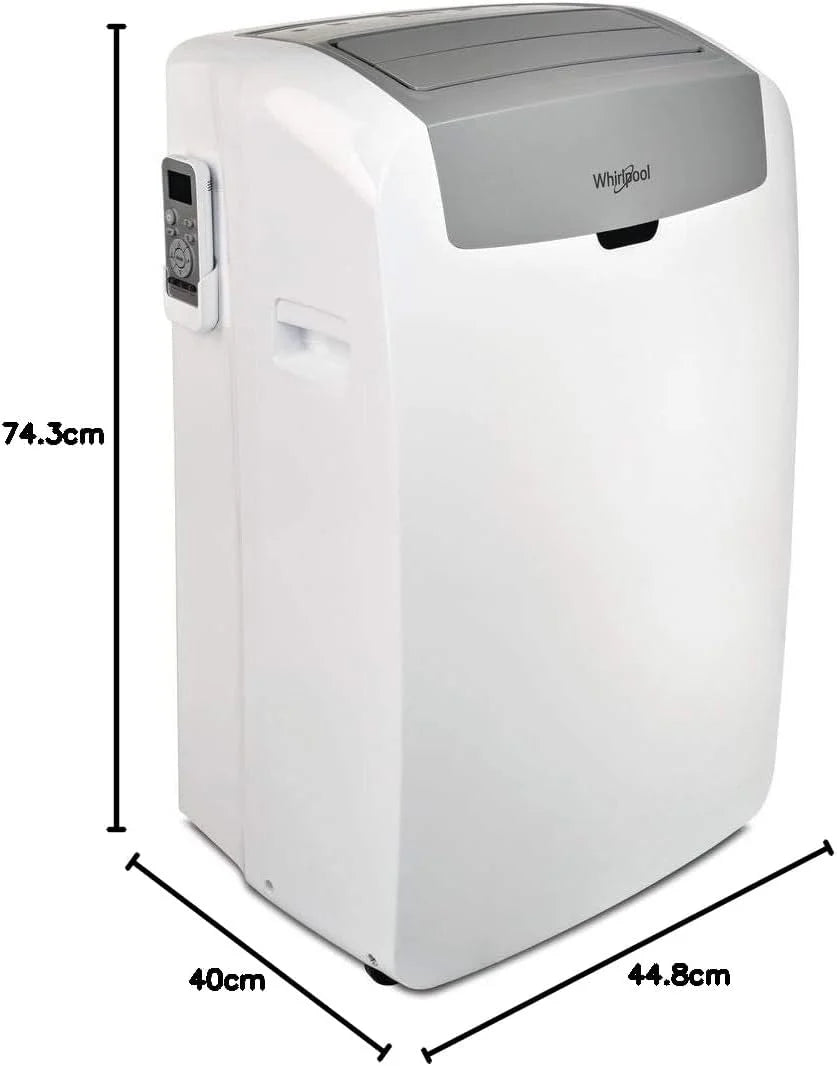 Whirlpool climatiseur mobile PACW212CO, 12000BTU, blanc