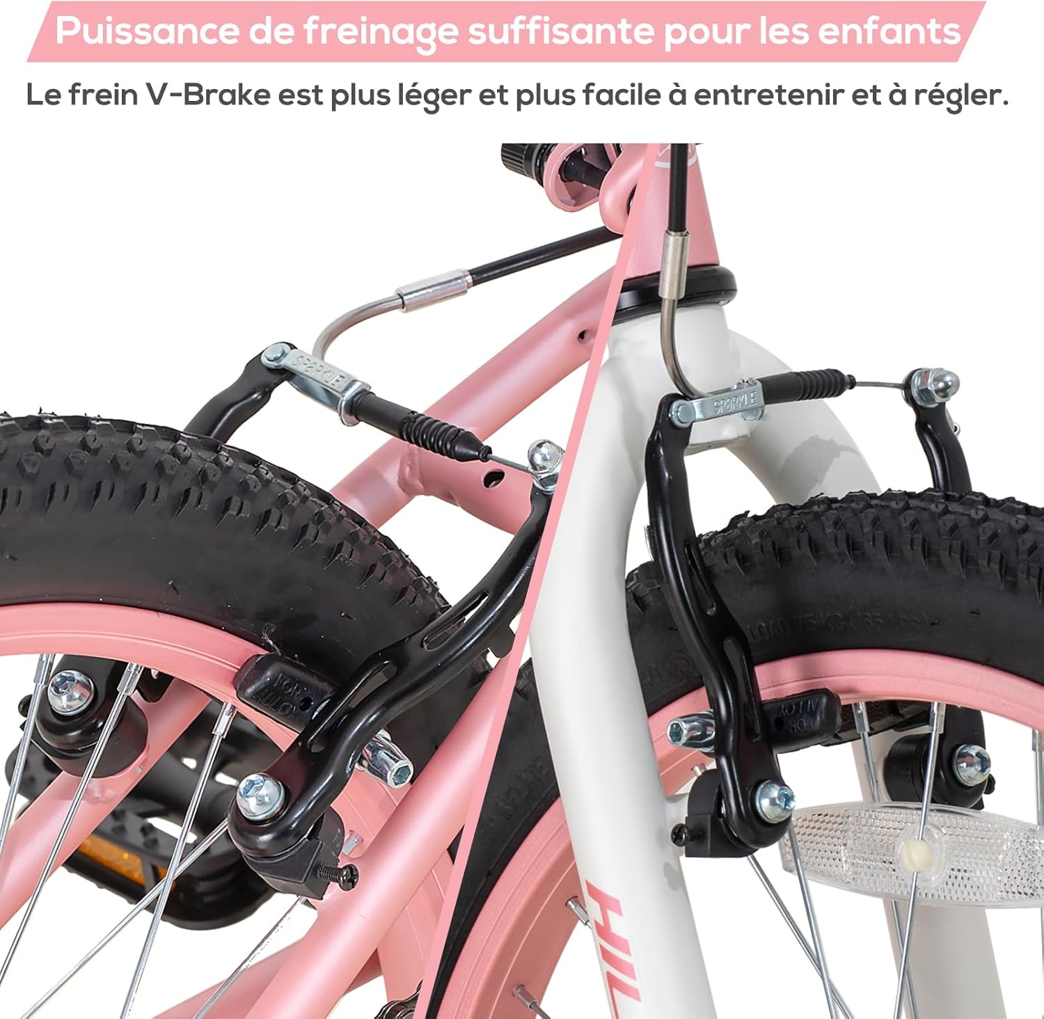 HILAND Climber Vélo VTT Enfant 20 Pouces, pour Garçon et Fille de 6 à 9 Ans, Freins V-Brake, Vélo Enfant