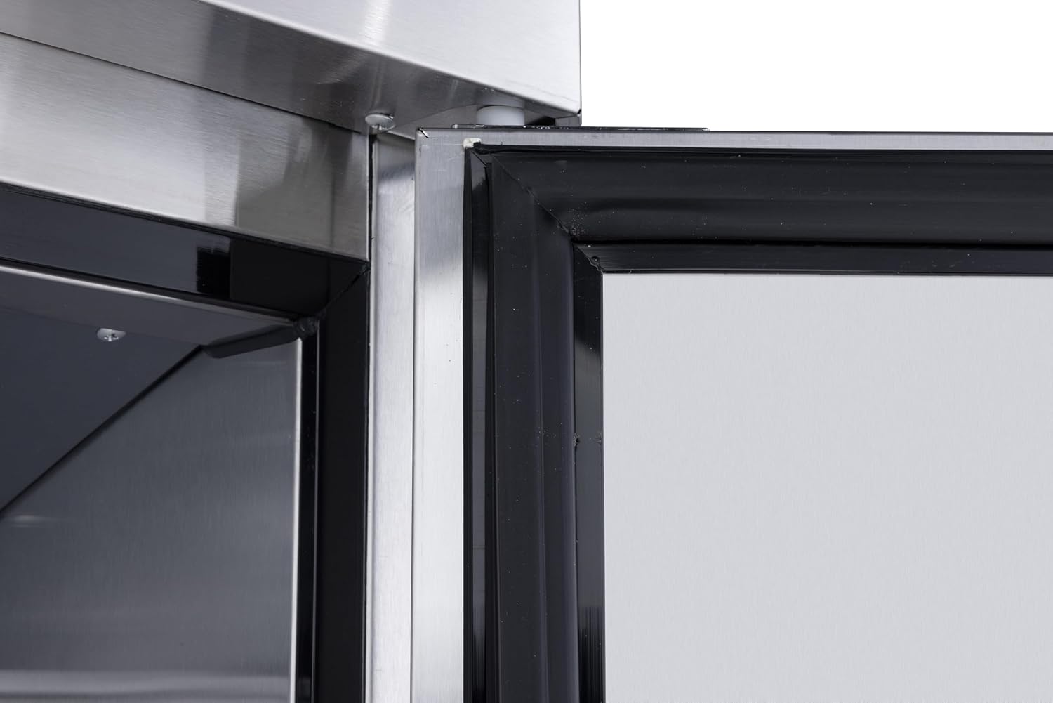 METRO Professional Réfrigérateur pro GRE6600S, Inox, 77.5x72x188.5cm, 380L, Réfrigération par air, 300W, avec serrure, 5 clayettes réglables, argenté