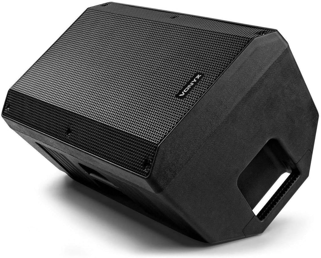 Pack Sono Complet avec Table de Mixage, 2 Enceintes Passives, Micros UHF, Câbles - 1600 Watts, Pied d'Enceines 110 à 175 cm, Bluetooth, MP3, Idéal pour Les DJ Mobiles, Groupes, Événements, Concerts