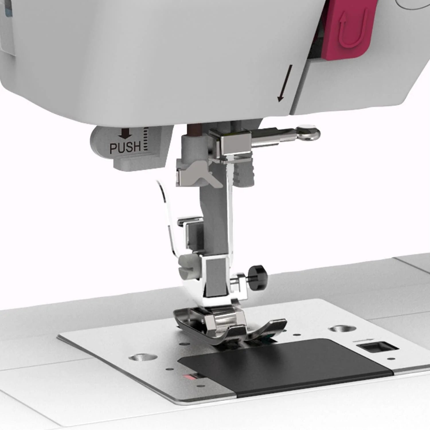 Bernette Sew&Go8 machine à coudre ordi, 197 programmes, bras libre, blanc