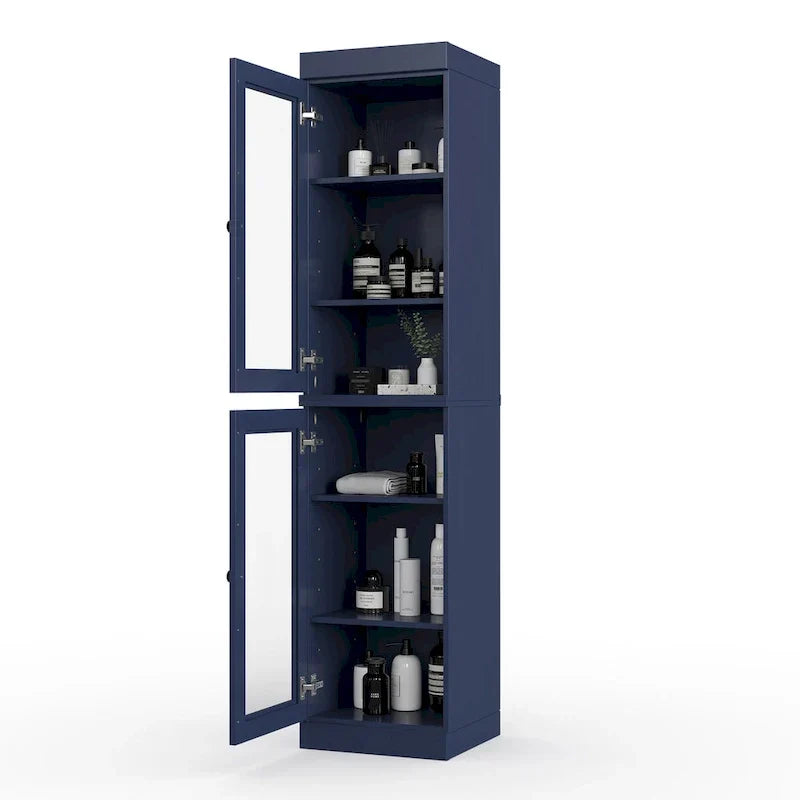 Meuble sous-vasque 100 % bois massif 42 cm avec portes en option par Palace Imports