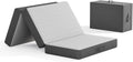 Vesgantti Matelas Pliable 120x190x15 cm avec Sac de Transport, Matelas d’Appoint Adulte en Mousse à Mémoire de Forme Gel, Lit Pliant pour Camping, Voyage, Voiture et Invités, Gris