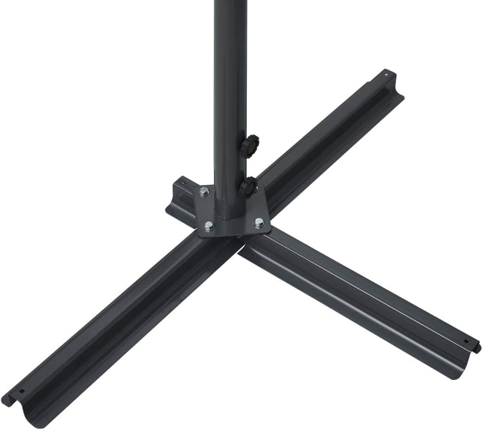 Festnight Store Double Pente 5 x 3 m Store banne Double Pente Store terrasse rétractable Inclinaison réglable pour Balcons Terrasse et Jardin-Anthracite-5 x 3 m