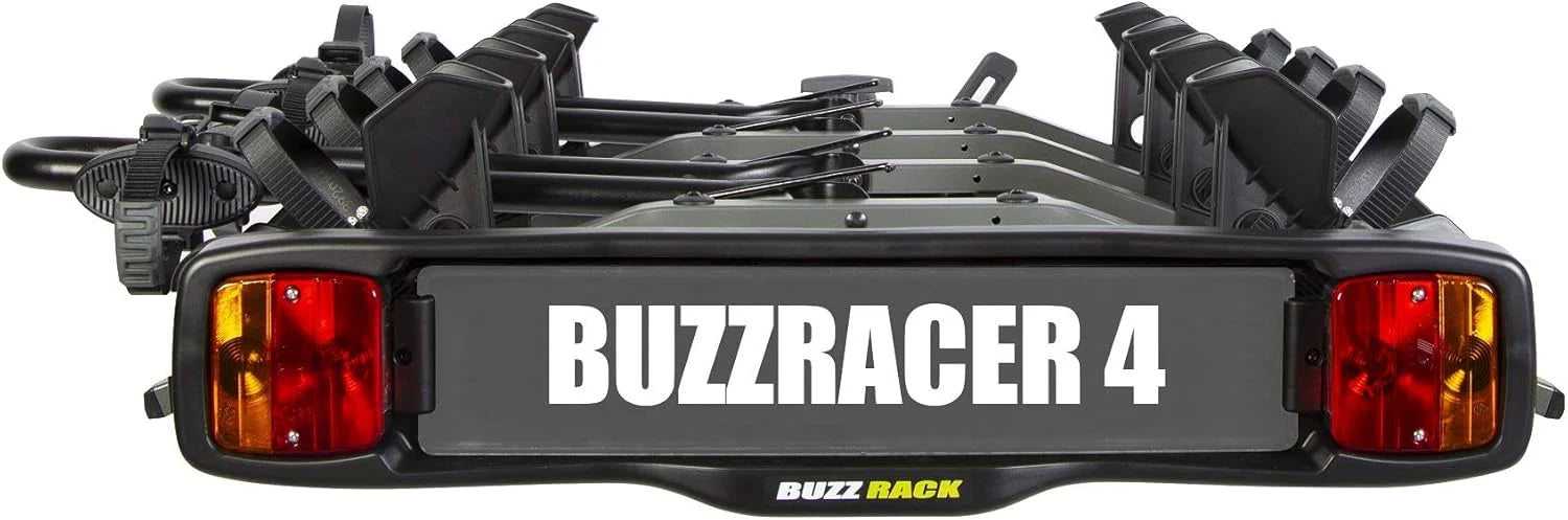 BUZZRACER 4 porte-vélos attelage plateforme, stable et facile à installer