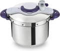 Seb Clipsominut’ Perfect Cocotte-minute 9 L, Autocuiseur induction, Facile à utiliser, Minuteur, Livre 100 recettes inclus, Fabriqué en France, Violet P4624900