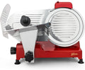H.Koenig Trancheuse Électrique Professionnelle, Coupe Précise 0-12 mm, Lame Italienne 25 cm, Aiguiseur Intégré, Plateau Large, 282 RPM
