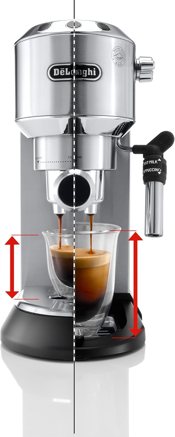 De'Longhi EC685M Dedica Deluxe Automatic Espresso Machine,35 oz, 1, Metallic