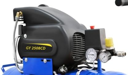 GOODYEAR - Compresseur d'air 50L 230V 8 bar 115 PSI Débit max 210 L/min Silencieux