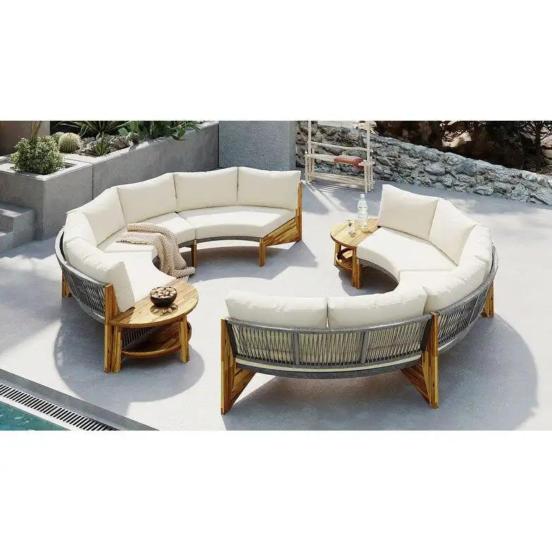 6-Person Outdoor Seating Group with Cushions & 1Coffee Table
