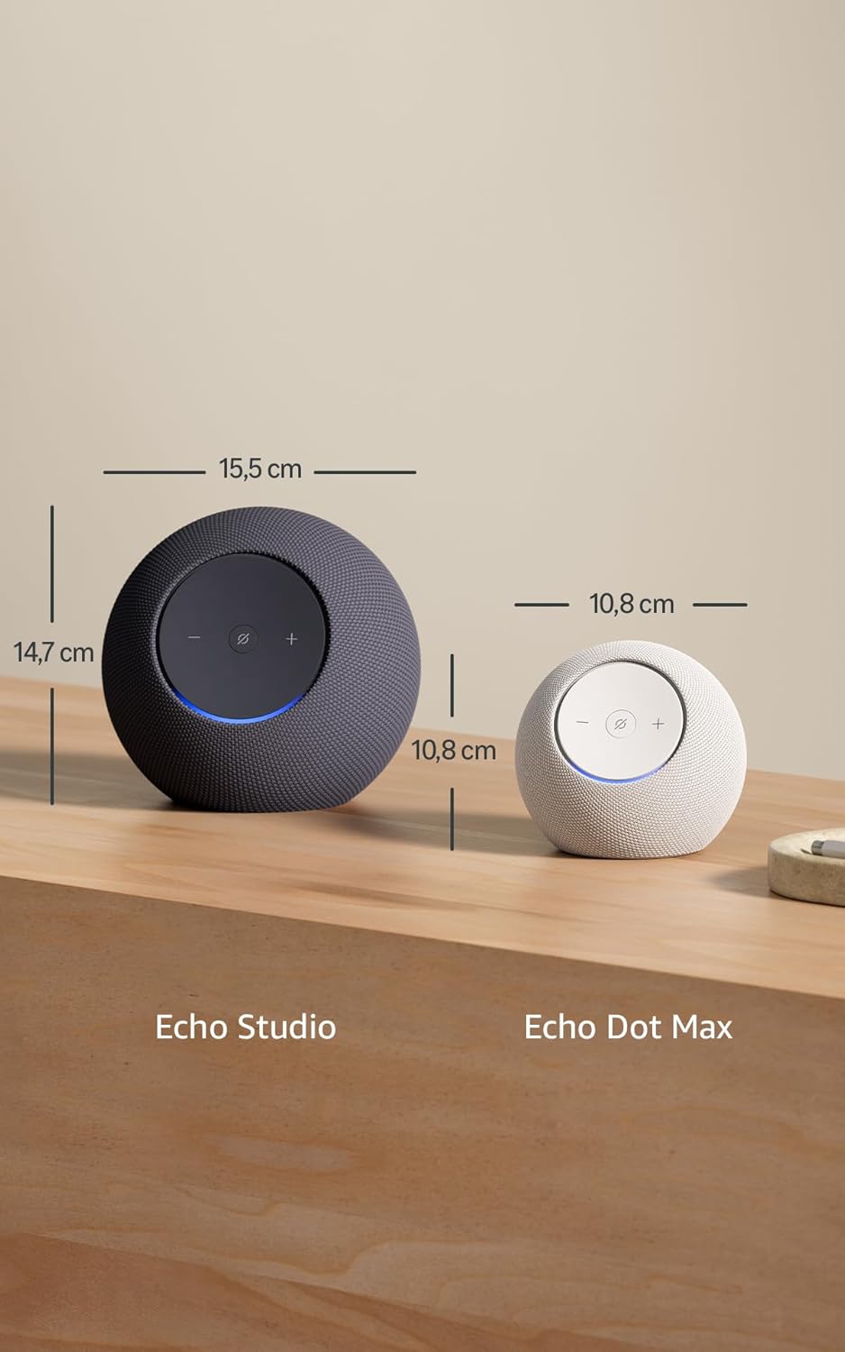 Amazon Echo Dot Max (nouvelle génération) : enceinte Alexa avec son qui emplit la pièce et hub connecté intégré, Graphite