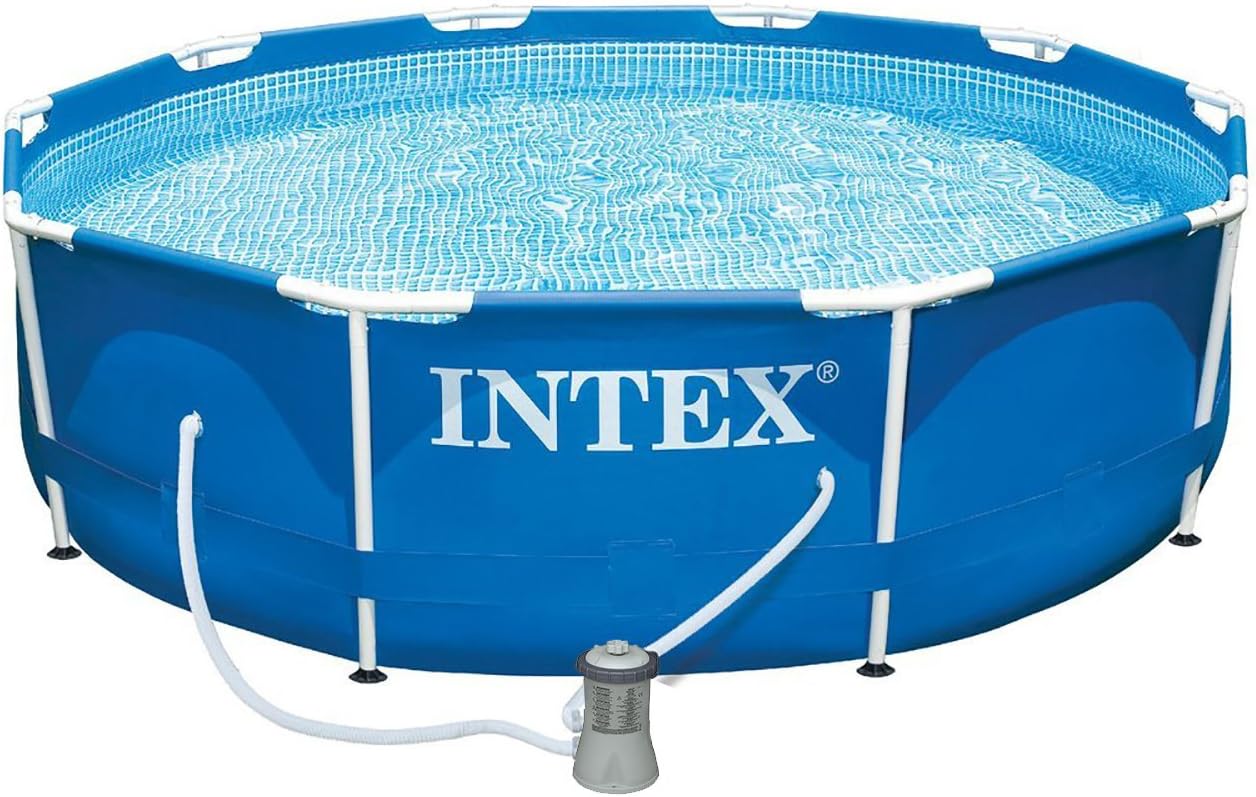 Intex - 56999Fr - Piscine - Kit Piscinette Metal Frame 3,05 X 0,76 M - Tubulaire Métal Ronde - Épurateur À Cartouche 2M3/H Inclus