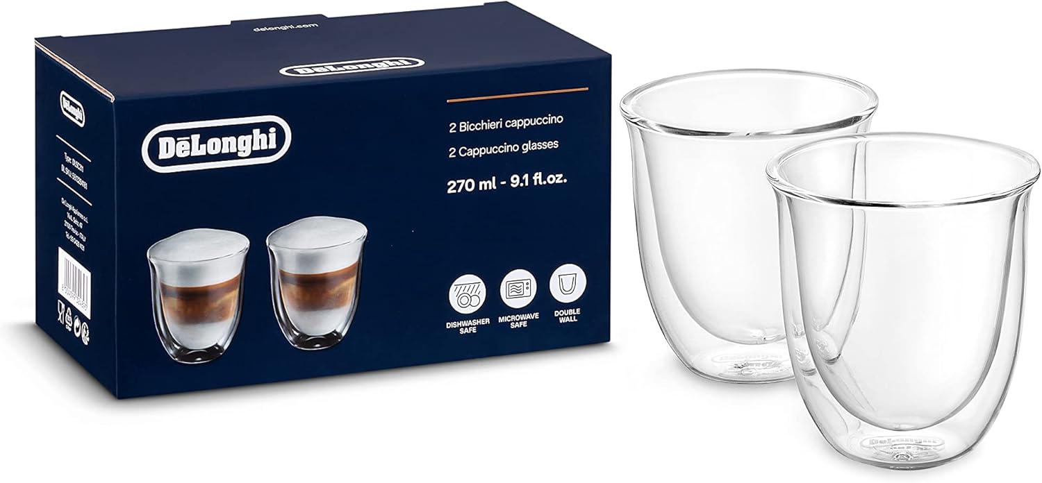 De'Longhi All-in-One Combination Coffee Maker & Espresso Machine + Advanced Adjustable Milk Frother for Cappuccino & Latte + Glass Coffee Pot 10-Cup, Black, COM532M