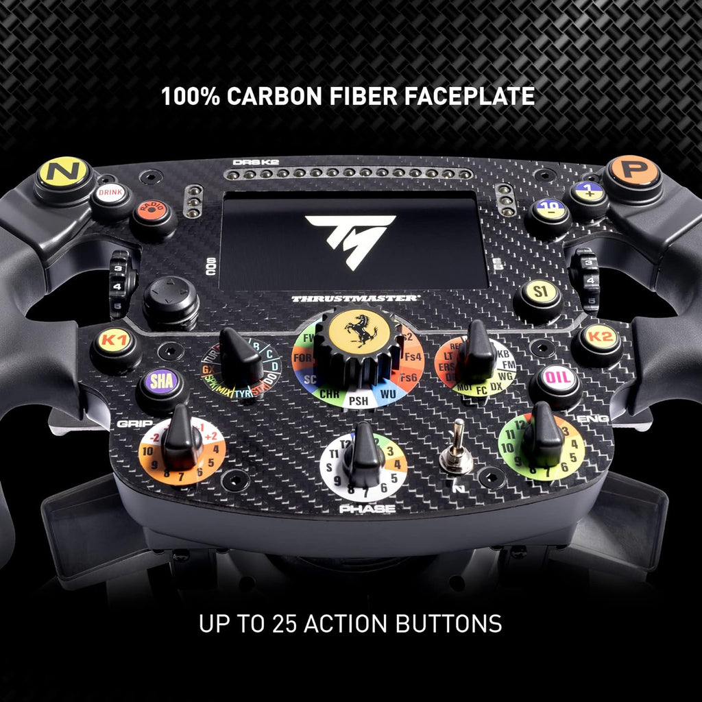 Thrustmaster Formula Wheel Add-On Ferrari SF1000 Edition - Volant de course hautes performances avec écran LED pour PC, PS4, PS5, PS5 Pro, Xbox One et Xbox Series X|S