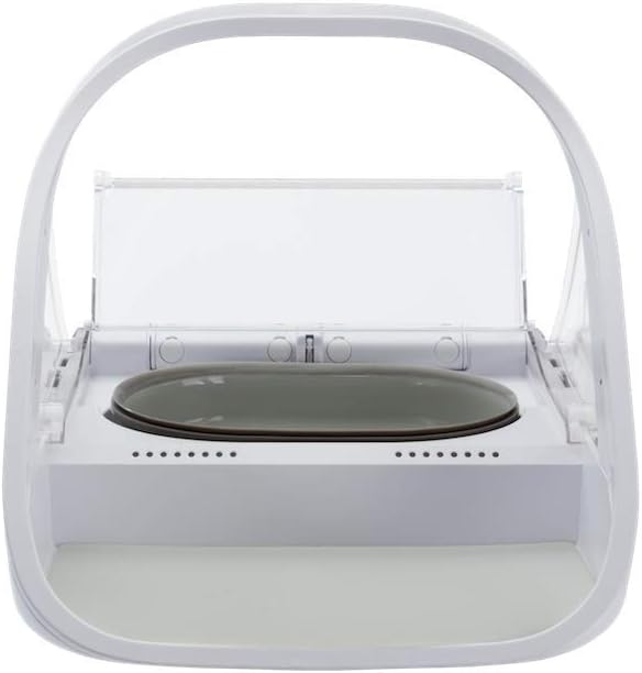Sure PetCare | Distributeur de Nourriture Connect à Puce électronique SureFeed, Compatible avec Les médaillons d'identification par radiofréquence, contrôle par Application Mobile, Blanc