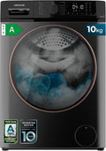 Cecotec Lave-linge 10Kg Bolero DressCode 10610 Inverter Steel A. Chargement Frontale, 1400 RPM, Steam Max, Motor Inverter Plus, 15 Programmes, OnSmart, Stop&Go, Caoutchouc Antibactérien, Drum Clean