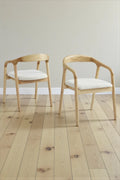 Chaise Bois Hévéa CARLYON – Design Moderne 50 cm