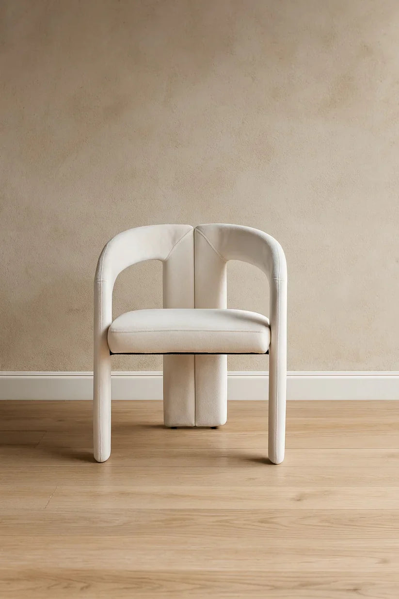 Chaise Onix chenille Beige Velour