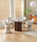 Table Ronde 110 cm – Effet Noyer