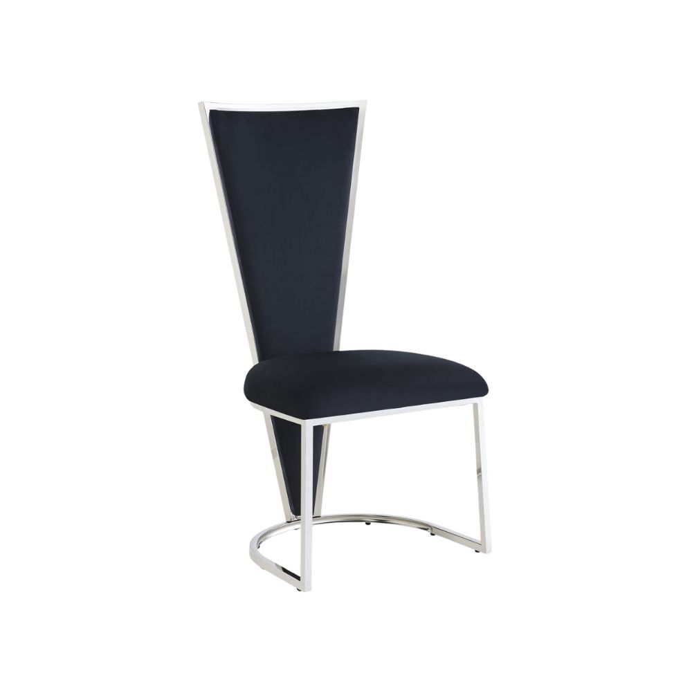 Chaise Melissa - Velours et Pieds Métal Doré