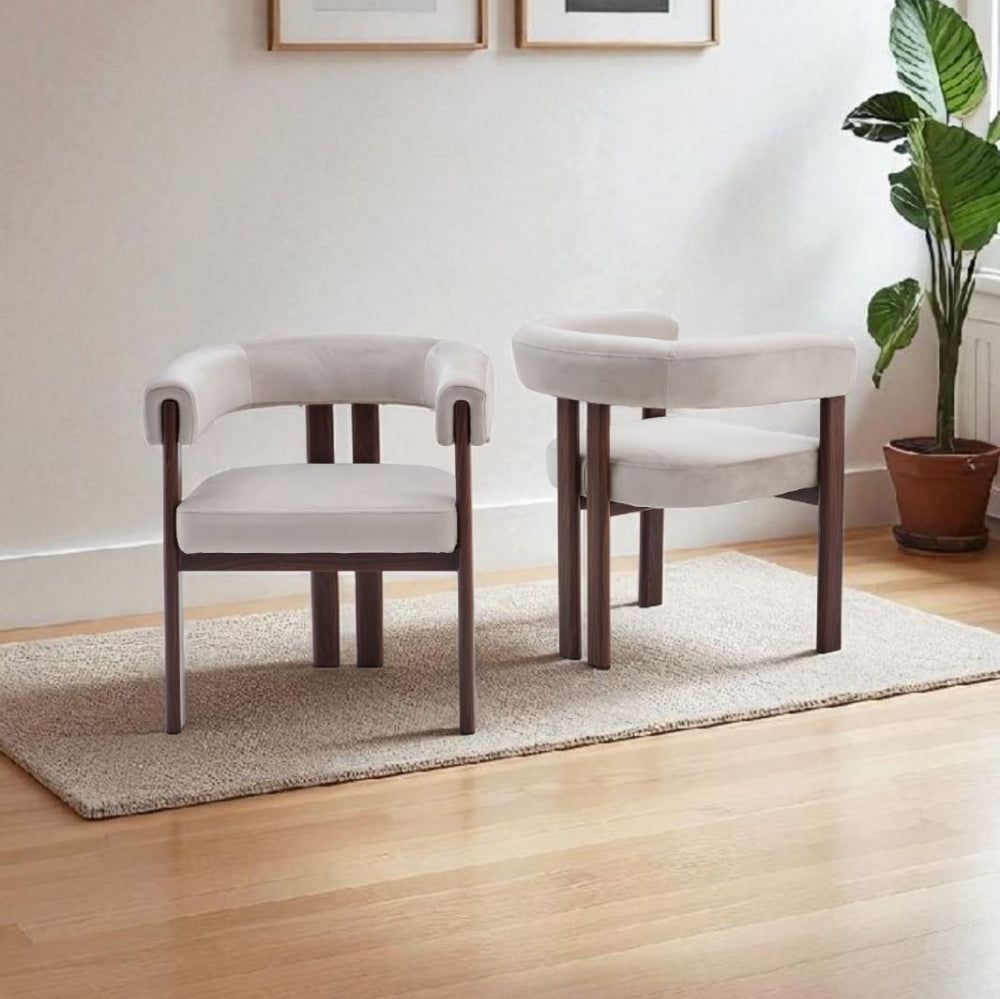 Chaise Viry - Assise Velours et Pieds Métal