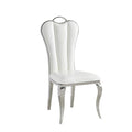 Chaise Xmas - Velours et Métal à Dossier Haut