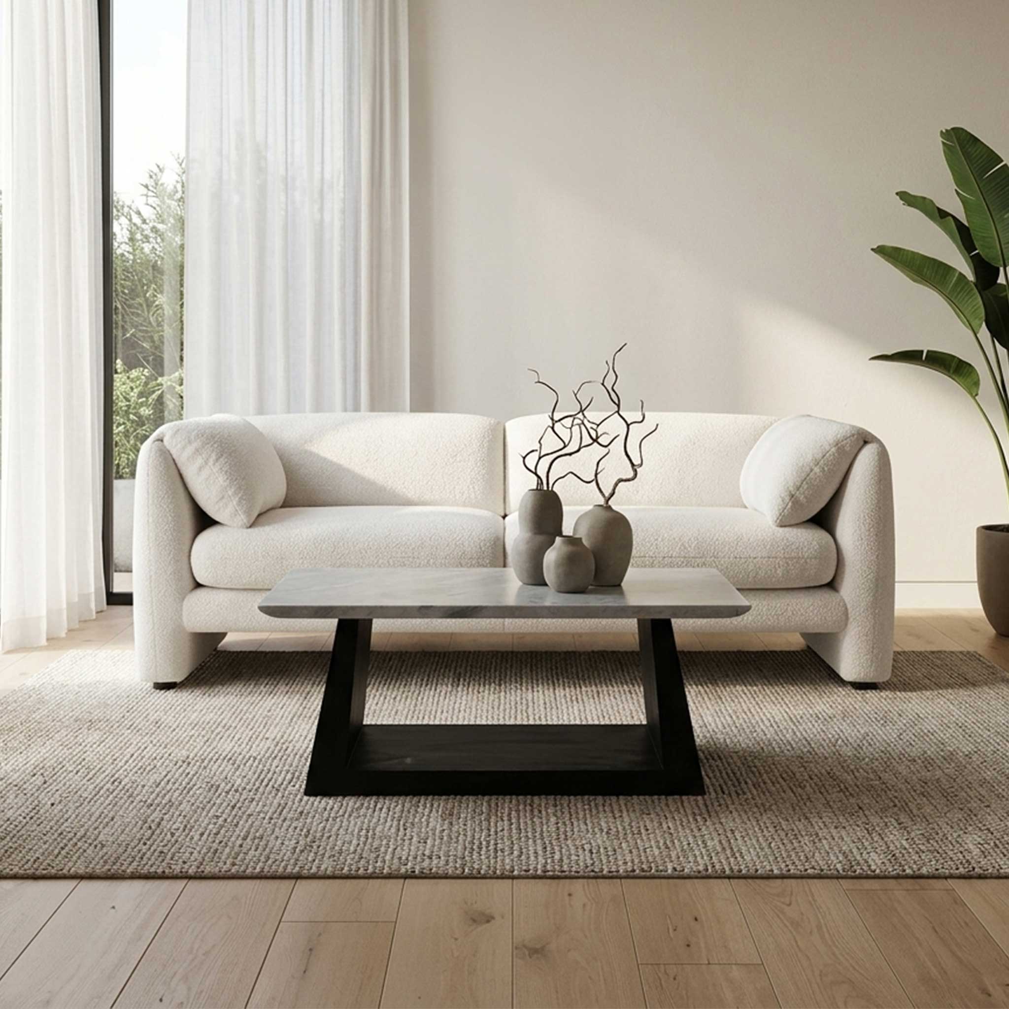 Coleville Marble Coffee Table