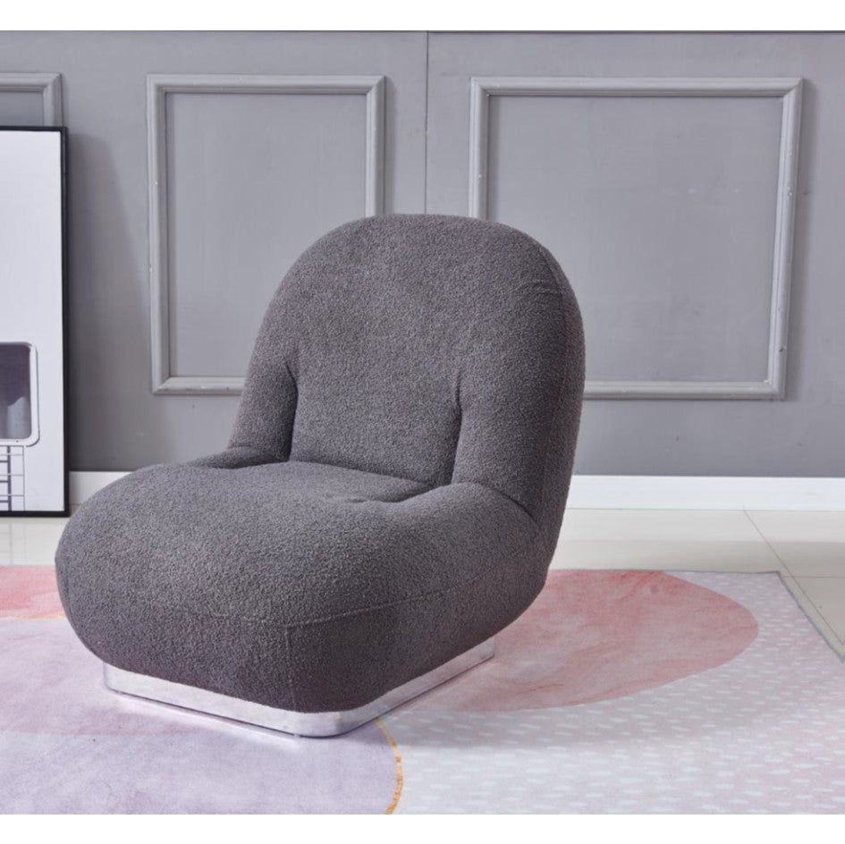Fauteuil Rotatif Loving - Velours et Tissu Pivotant