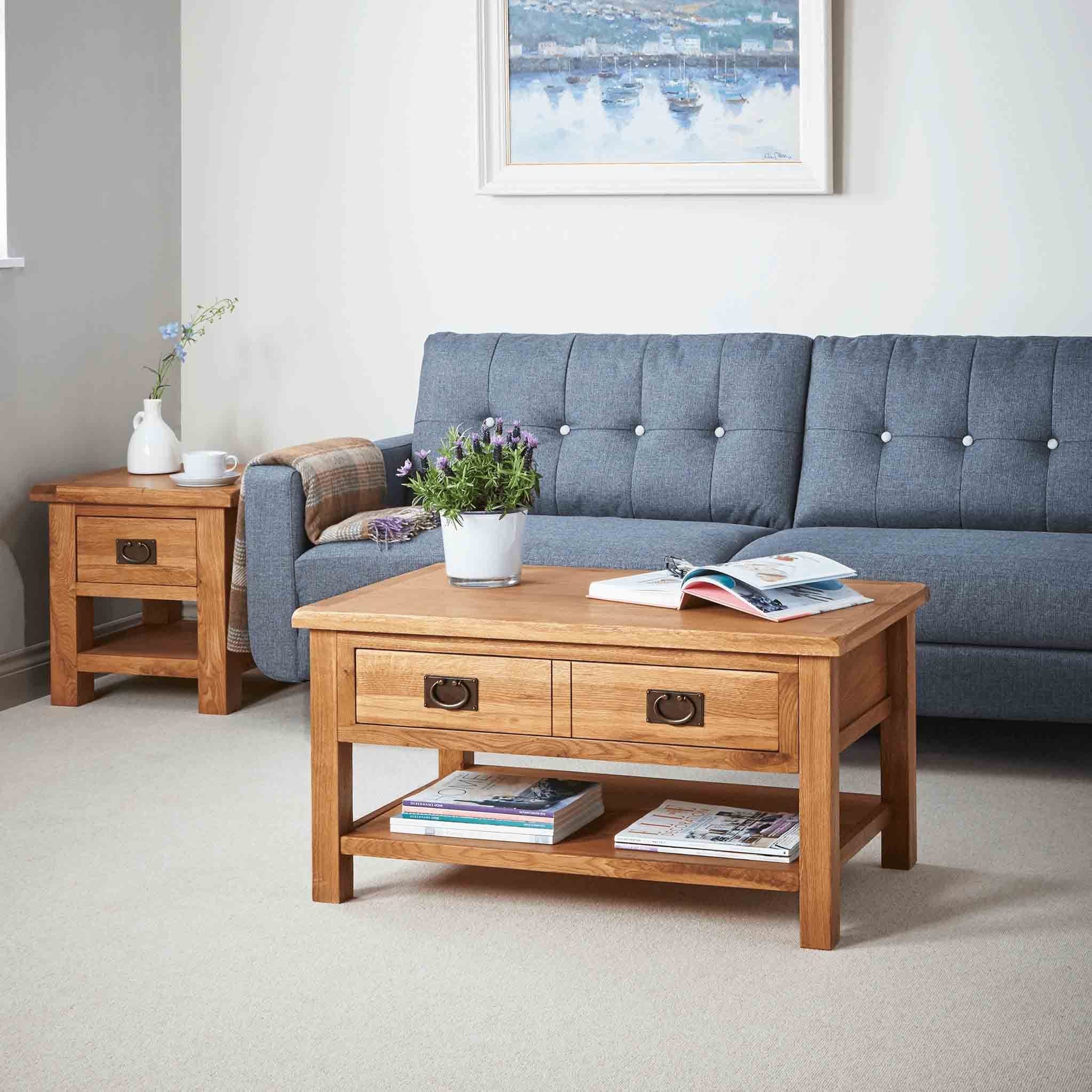 Zelah Oak King Coffee Table