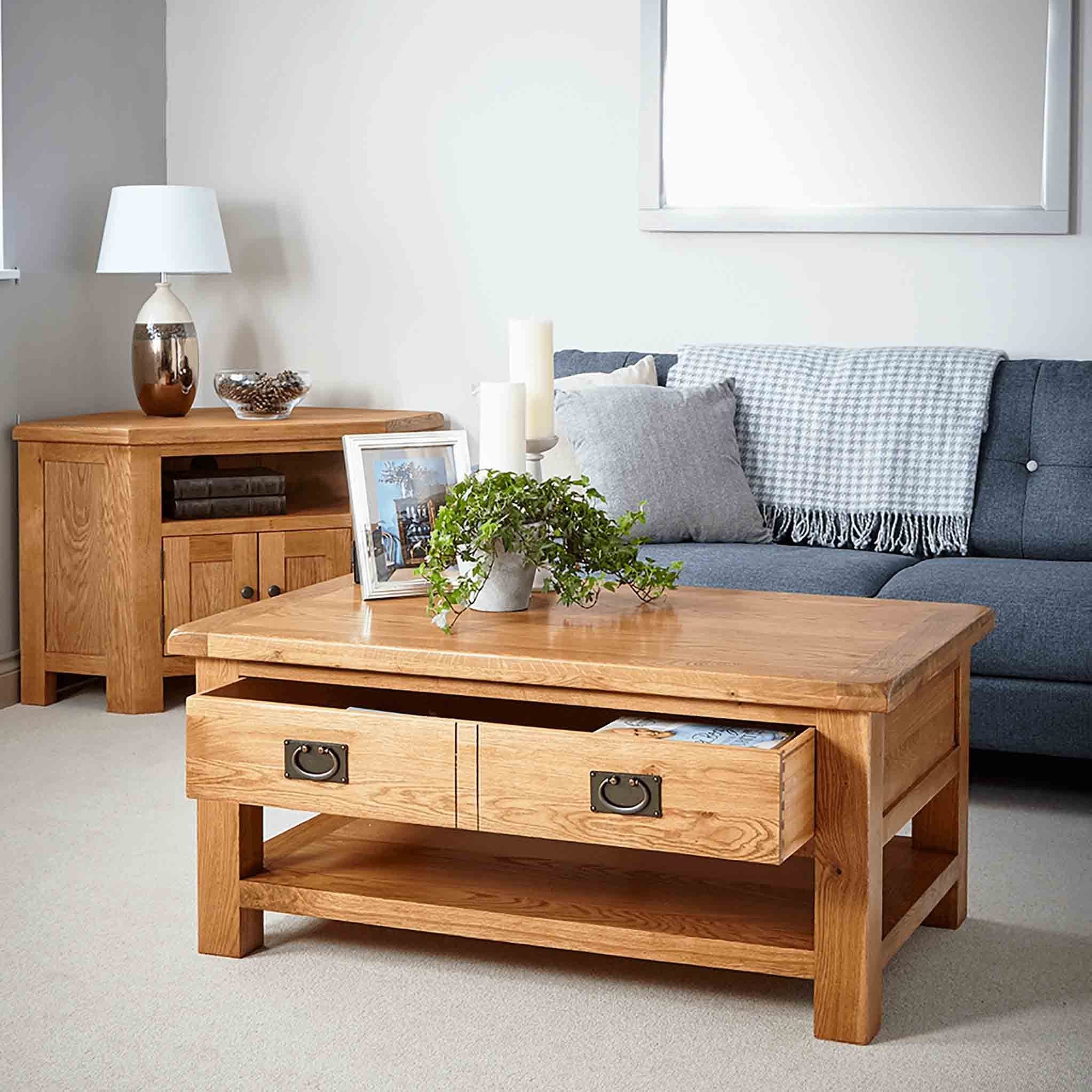 Zelah Oak King Coffee Table