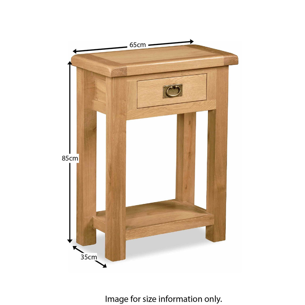 Zelah Oak Telephone Table
