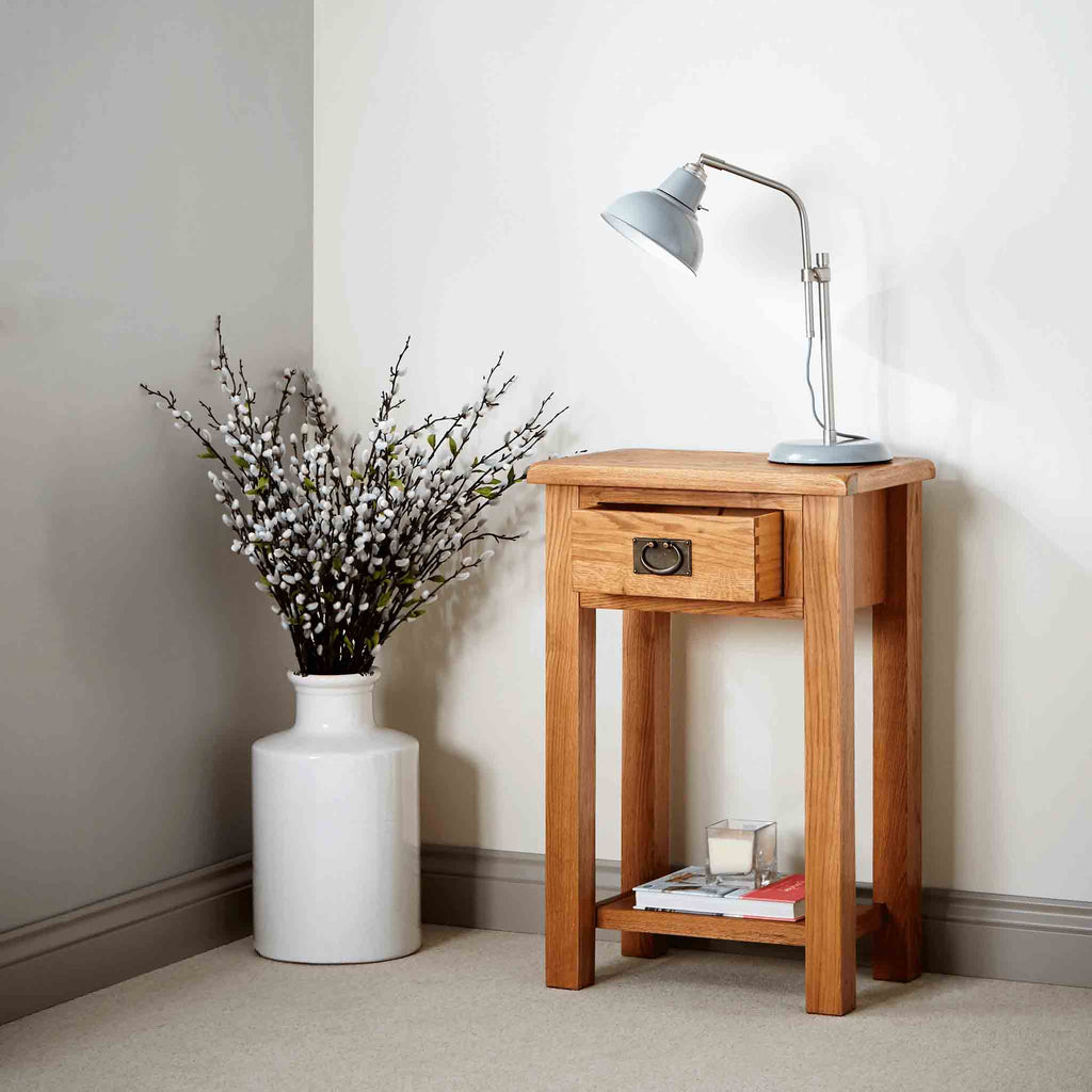 Zelah Oak Telephone Table